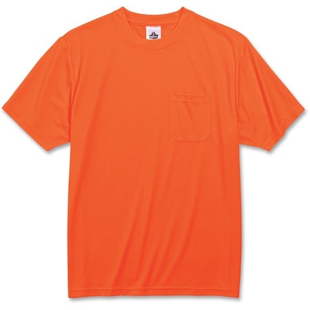 Glowear Hi-Vis T-Shirt, Polyester, Orange, XL EGO21565
